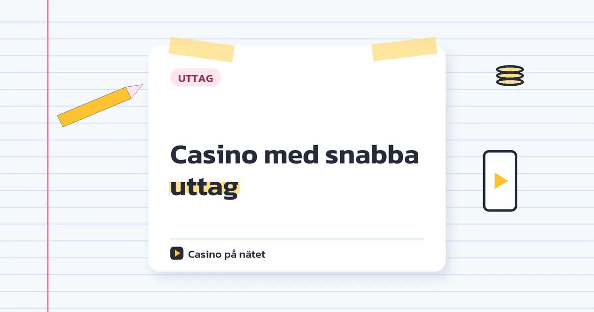 Casino med snabba uttag