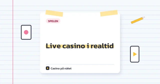 Live casino i realtid