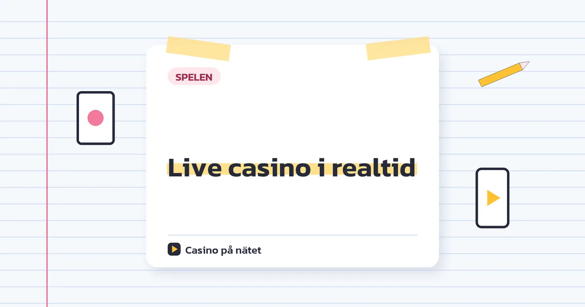 Live casino i realtid